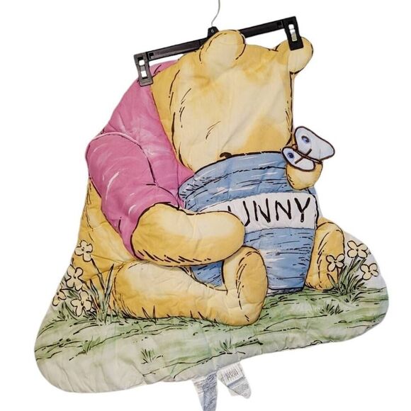 Vintage Classic Winnie the Pooh Nursery Wall Hanging Boy Girl Pooh in Honey Jug - Picture 1 of 12